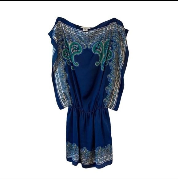 Max Studio Dresses & Skirts - Max Studio | Short Flowy Blouson Handkerchief Dress w/ Boho Pattern M